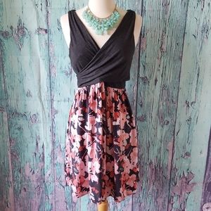 LOFT Watercolor Wrap Dress